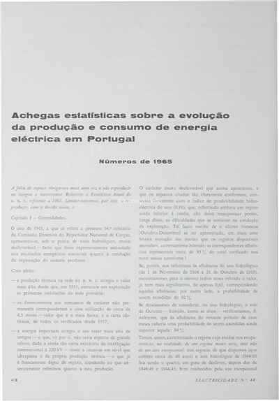 Achegas estatísticas sobre a evolução de produção e consumo de energia eléctrica em Portugal- 1965_Electricidade_Nº044_nov-dez_1966_418-428.pdf