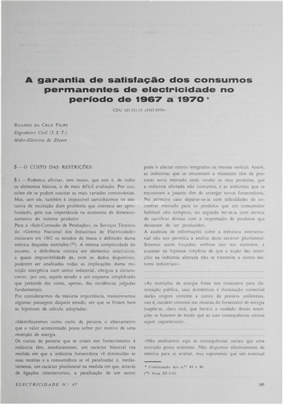 A garantia de satisfação dos consumos permanentes de electricidade no período de 1967-1970 (3ªparte)_Ricardo C. Filipe_Electricidade_Nº047_mai-jun_1967_189-198.pdf