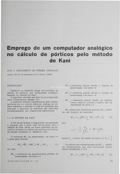 Emprego de um computador analógico-cálculo de pórticos?método Kani_L. V. N. P. Carvalho_Electricidade_Nº065_mai-jun_1970_179-182.pdf