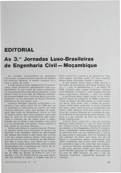 As 3as Jornadas Luso-Brasileiras de Engenharia Civil - Moçambique (editorial)_Electricidade_Nº074_nov-dez_1971_309-310.pdf