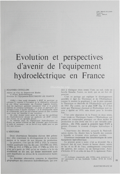 Evolution et perspectives d´avenir de léquipement hydroelectrique en France_Joannés Cotillon_Electricidade_Nº088_fev_1973_55-64.pdf