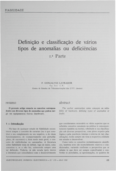Definição e classificação de vários tipos de anomalias ou deficiências (1ª parte)_F. G. Lavrador_Electricidade_Nº198_abr_1984_155-162.pdf