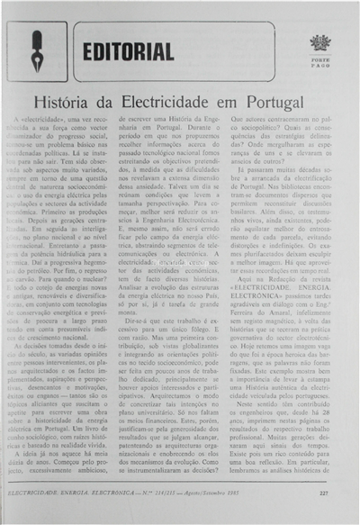 A história da electricidade em Portugal(Editorial)_H. D. Ramos_Electricidade_Nº214-215_ago-set_1985_227-228.pdf
