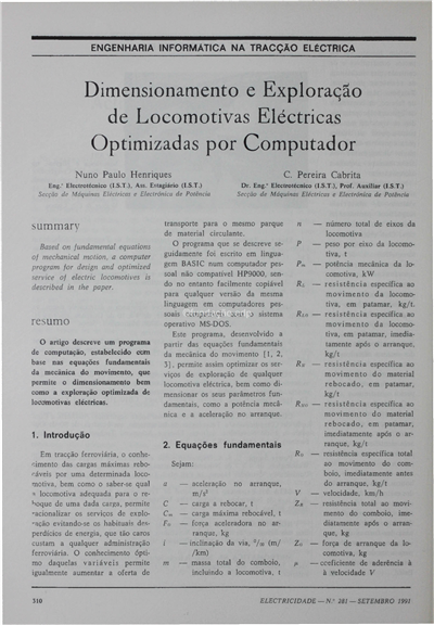 Engenharia informática na tracção eléctrica-dimensionamento e expl. de locomotivas eléc. optimizadas por comp._N. P. Henriques_Electricidade_Nº281_set_1991_310-314.pdf