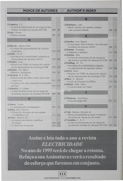 Índices de autores, matérias registo 1994 e anunciantes _Electricidade_Nº317_dez_1994_413-417.pdf