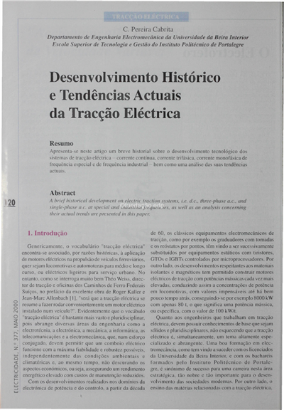 Desenvolvimento histórico e tendências actuais da tracção eléctrica_C. Pereira Cabrita_Electricidade_Nº377_Maio_2000_120-132.pdf