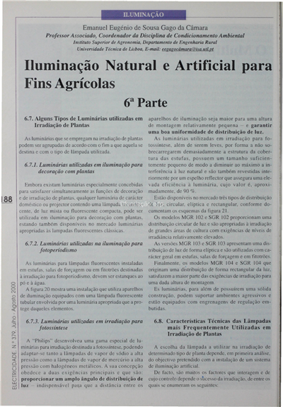 Iluminação natural e artificial para fins agrícolas (6ªparte)_Emanuel E.S.G.Câmara_Electricidade_Nº379_Jul-Ago_2000_188-195.pdf
