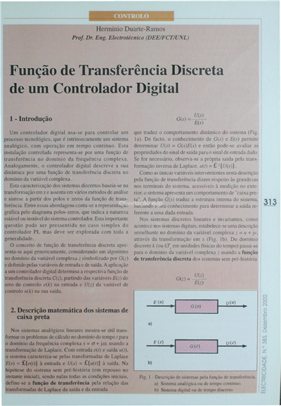 Função de transferência discreta de um controlador digital_Hermínio Duarte Ramos_Electricidade_Nº383_Dezembro_2000_313-318.pdf