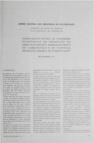 Comparação...económicas da produção do aproveitamento hidroeléctrico de Carrapateu e de eventual produção termica de substituição_GNIE_Electricidade_Nº031_jul-set_1964_379-395.pdf