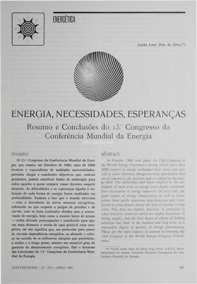 Energética-energia, necessidades, esperanças_Guida L.D.da Silva_Electricidade_Nº233_abr_1987_123-133.pdf