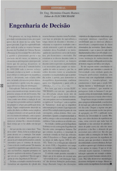 Editorial - Engenharia de decisão_Hermínio Duarte Ramos_Electricidade_Nº374_Fev_2000_32.pdf