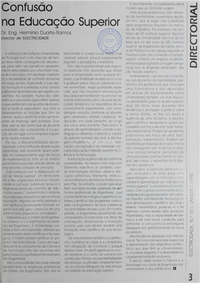 Confusão na Educação Superior(Directorial)_H. D. Ramos_Electricidade_Nº351_jan_1998_3.pdf