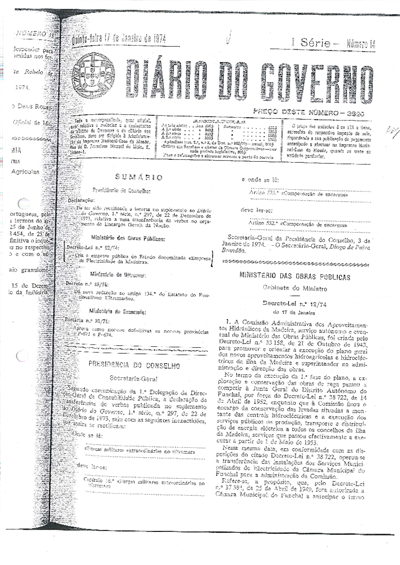 Cria a empresa pública do Estado denominada «Empresa de Electricidade da Madeira»_17 jan 1974.pdf