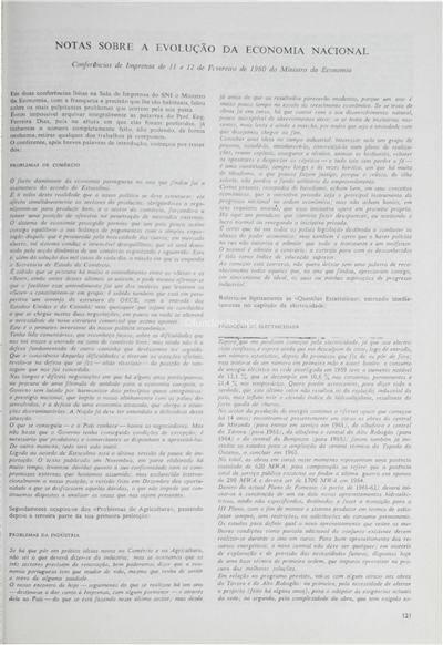 Notas sobre a evolução da economia nacional - conferências de imprensa do Ministro da economia - Fevereiro-1960_Electricidade_Nº013_Jan-Mar_1960_121-123.pdf