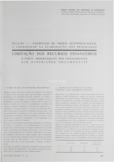 Secção 5 - II parte-programação dos investimentos sobre restrições orçamentais_João Cravinho_Electricidade_Nº032_out-dez_1964_687-391.pdf