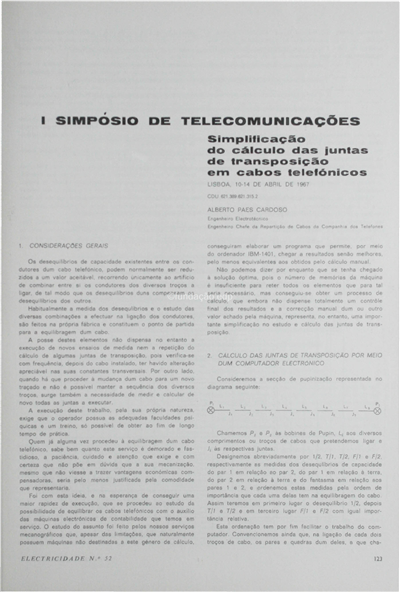 1º Simpósio de telecomunicações-Simp. do cál. das juntas de trans. em cab. tel.(comunicação nº 38)_Alberto P. Cardoso_Electricidade_Nº052_mar-abr_1968_123-126.pdf