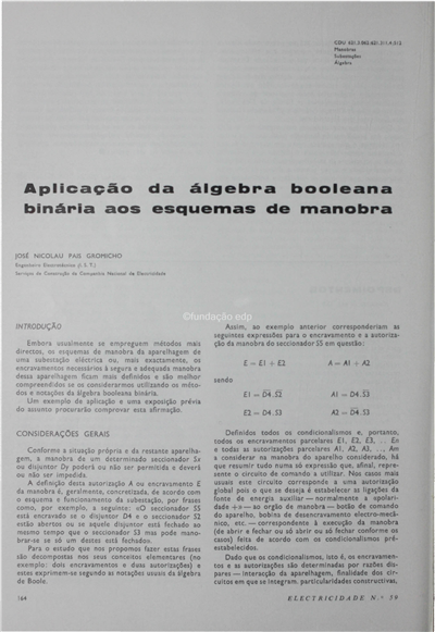 Aplicação da álgebra booleana binária nos esquemas de manobra_José N. P. Gromicho_Electricidade_Nº059_mai-jun_1969_164-168.pdf