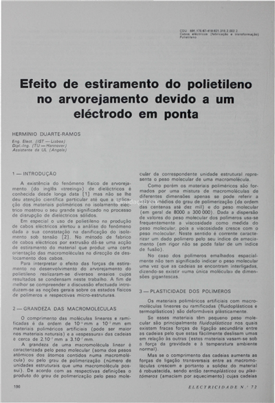 Efeito de estiramento do polietileno no arvorejamento devido a um electrodo em ponta_Hermínio Duarte Ramos_Electricidade_Nº072_jul-ago_1971_196-202.pdf