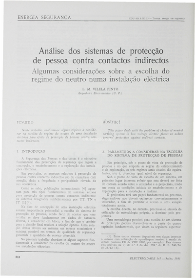 Análise dos sistemas de protecção das pessoas contra contactos indirectos_L. M. Vilela Pinto_Electricidade_Nº165_jul_1981_312-315.pdf