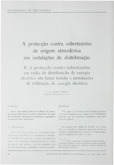 (...) sobretensões de origem atmosferica...redes de distribuição de energia electrica..._Electricidade_nº185_mar_1983.pdf