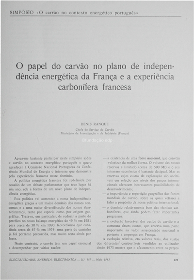 O papel de carvão...independência energética em França-experiência carbonífera Francesa_Denis Ranque_Electricidade_Nº187_mai_1983_221-226.pdf
