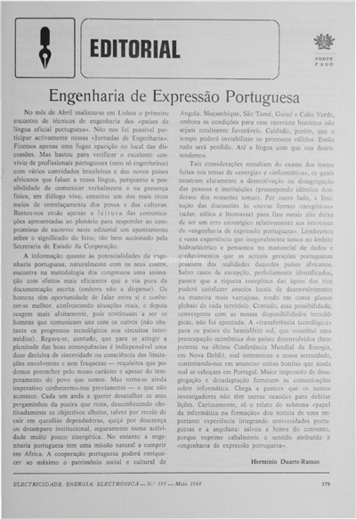 Engenharia de expressão Portuguesa(Editorial)_H. D. Ramos_Electricidade_Nº199_mai_1984_179.pdf