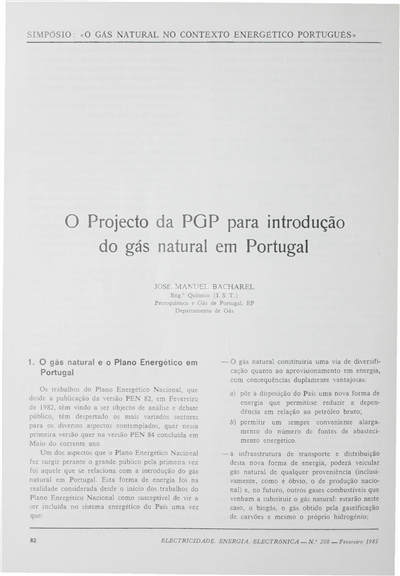 o projecto da PGP para a introdução do gás natural em Portugal_J. M. Bacharel_Electricidade_Nº208_fev_1985_82-90.pdf