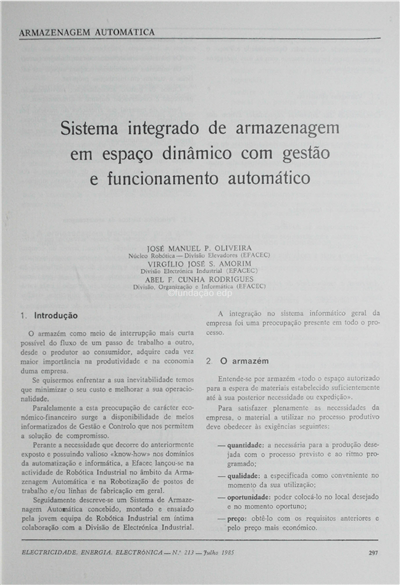 sistema integrado de armazenagem em espaço dinâmico com gestão e funcionamento automático_J.M.P. Oliveira_Electricidade_Nº213_jul_1985_297-307.pdf