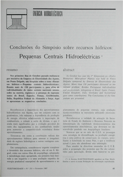 Energia hidro.-conclusões do Simp. recursos hídricos peq. Centrais Hidroeléctricas_Electricidade_Nº231_fev_1987_63-65.pdf