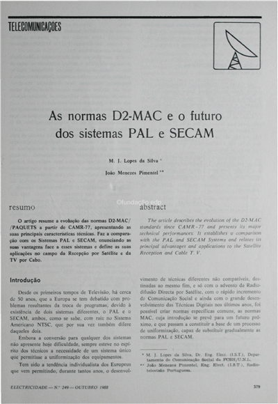 Telecomunicações-normas D2-MAC e o futuro dos sistemas PAL e SECAM_M.J. L. da Silva_Electricidade_Nº249_out_1988_379-383.pdf