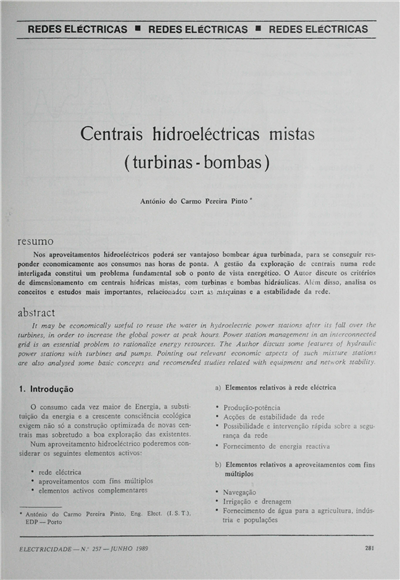 Redes eléctricas-Centrais hidroeléctricas mistas (turbinasbombas)_A. do C. Pereira Pinto_Electricidade_Nº257_jun_1989_281-294.pdf