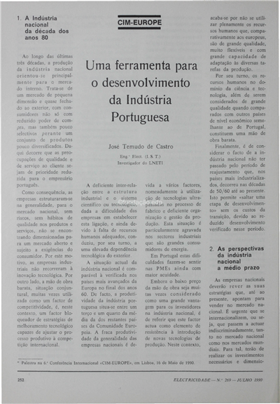 CIM-EUROPE-Uma ferramenta para o desenvolvimento da indústria portuguesa_J. T. de Castro_Electricidade_Nº269_jul_1990_252-255.pdf