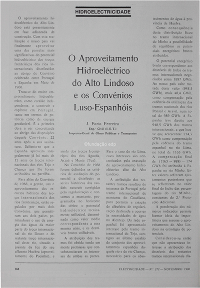 Hidroelectricidade-o aproveitamento hidroeléctrico do Alto Lindoso e os Convénios Luso-espanhóis_J. F. Ferreira_Electricidade_Nº272_nov_1990_368-369.pdf