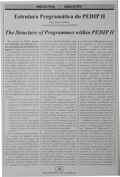 Indústria - Estrutura programática do PEDIP II_Beja Cardeiro_Electricidade_Nº307_jan_1994_38-41.pdf