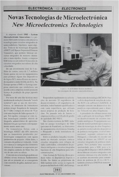 Electrónica - Novas tecnologias de microeléctrica_Electricidade_Nº317_dez_1994_393.pdf