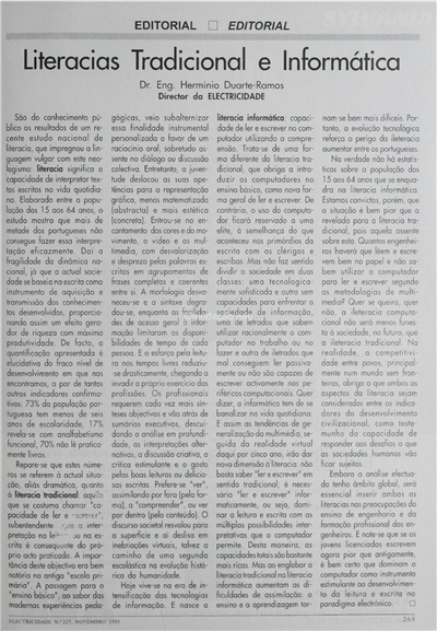 Literacias tradicional e informática(editorial)_H. D. Ramos_Electricidade_Nº327_nov_1995_265.pdf