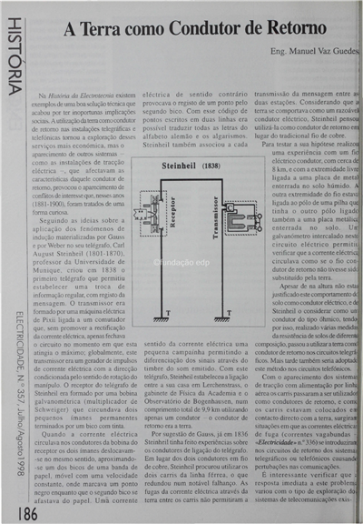 História - A terra como condutor de retorno_M. Vaz Guedes_Electricidade_Nº357_jul-ago_1998_186-187.pdf