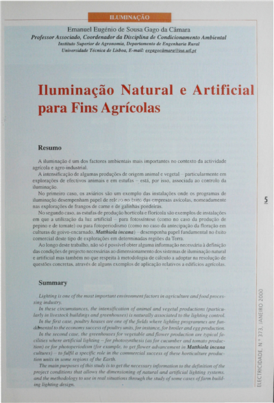Iluminação natural e artificial para fins agrícolas (2ªparte)_Emanuel E.S.G.Câmara_Electricidade_Nº373_Jan_2000_5-8.pdf