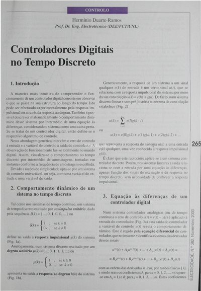 Controladores digitais no tempo discreto_Hermínio Duarte Ramos_Electricidade_Nº382_Novembro_2000_265-270.pdf